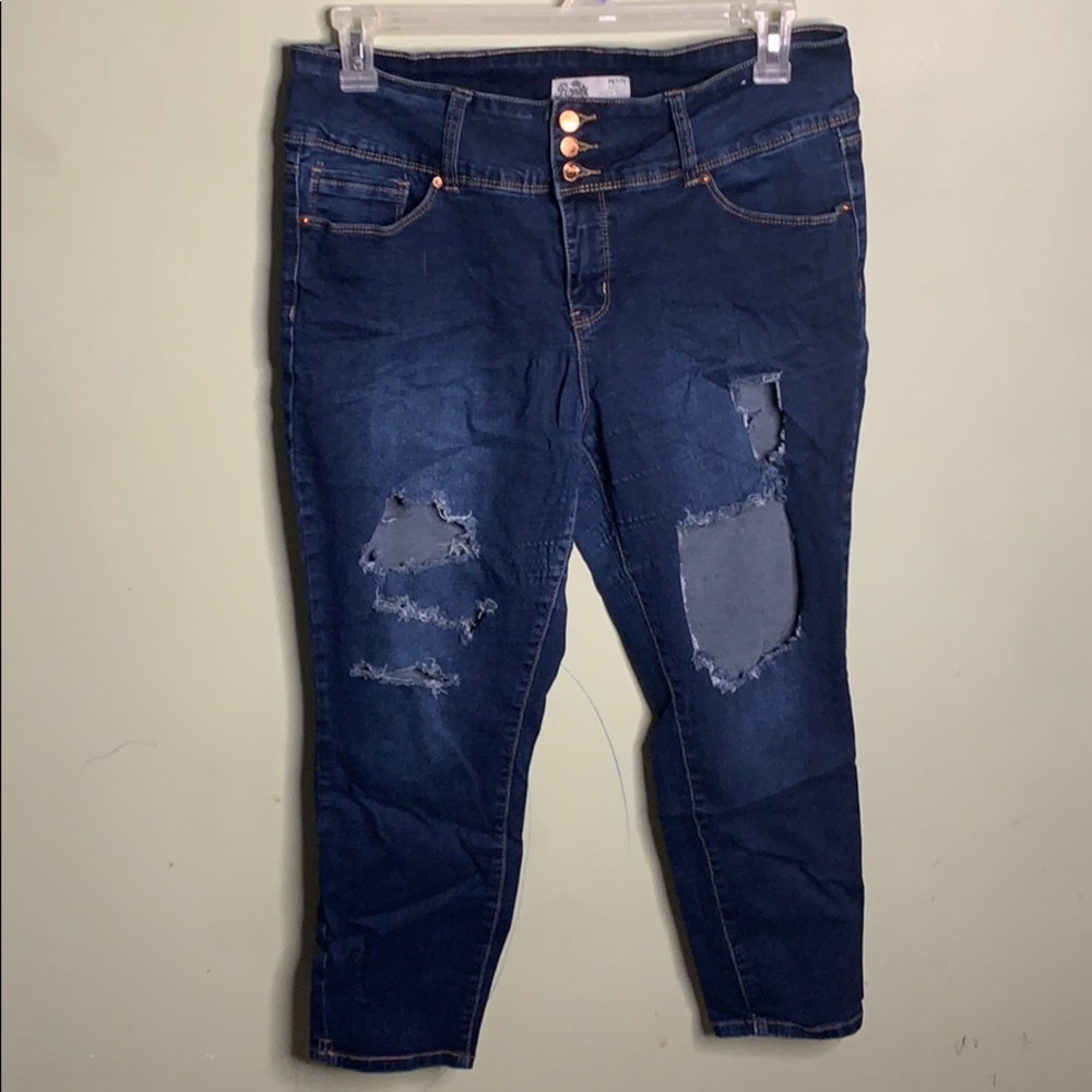 Petite Ankle High Rise Jeans